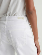 AG Jeans Brinley Mid-Rise Straight - Gallery White