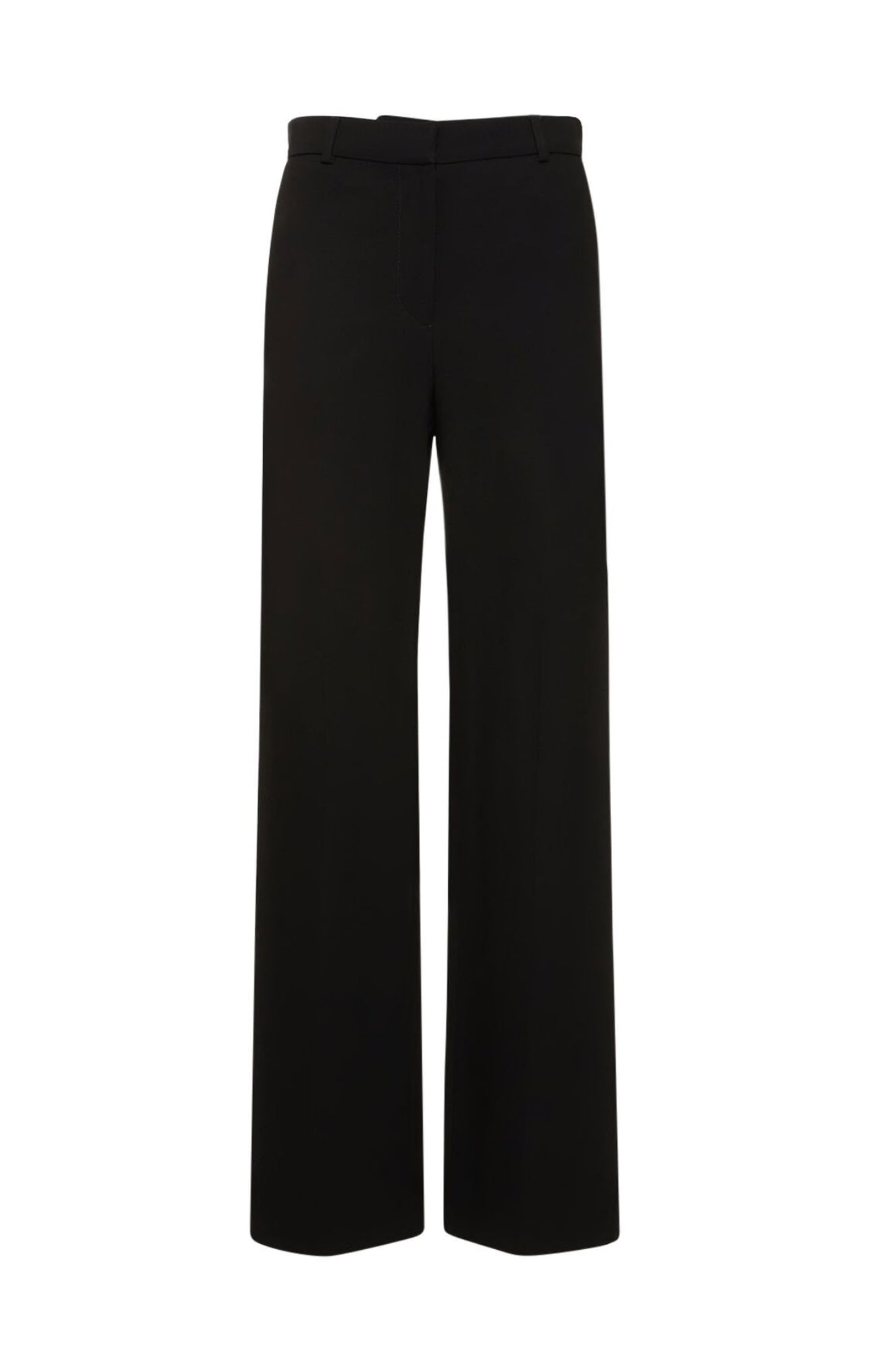 TOTÊME Relaxed Straight Viscose Blend Pants - Black | Shop