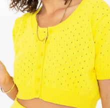 Callahan Knitwear Gillian Cardigan - Lemon