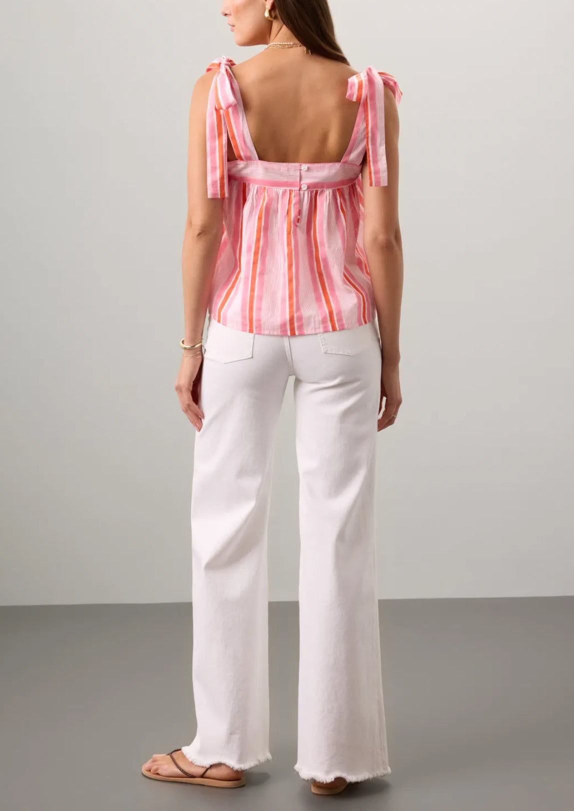 Blockprints Emma Tank - Barbie Pink/Ferarri Red