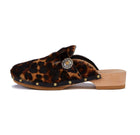 KATE CATE Allegra Pony Hair Clogs - Leopard