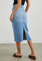 Rails Highland Skirt - Baja Blue Raw Hem