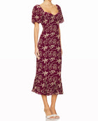 RHODE Ramona Dress - Purple Enchanted Vine