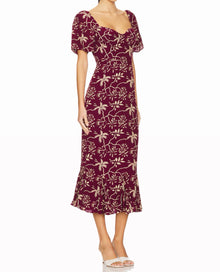 RHODE Ramona Dress - Purple Enchanted Vine
