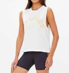 The Upside Dawson Logo Tank Top - White