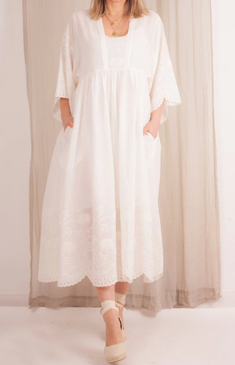 Hartford Woven Reggio Dress - White