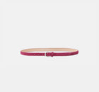 Closed Suede Belt - Raspberry Pink