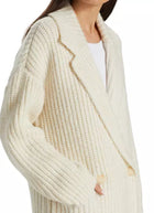 dh New York Piper Double-Breasted Cardigan - Winter White Marled