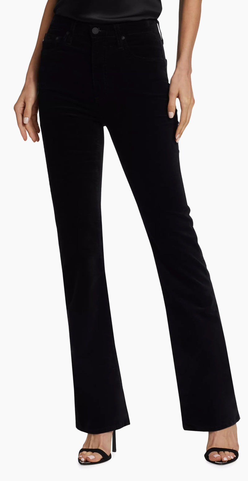 AG Jeans Alexxis High Rise Bootcut Pants - Super Black