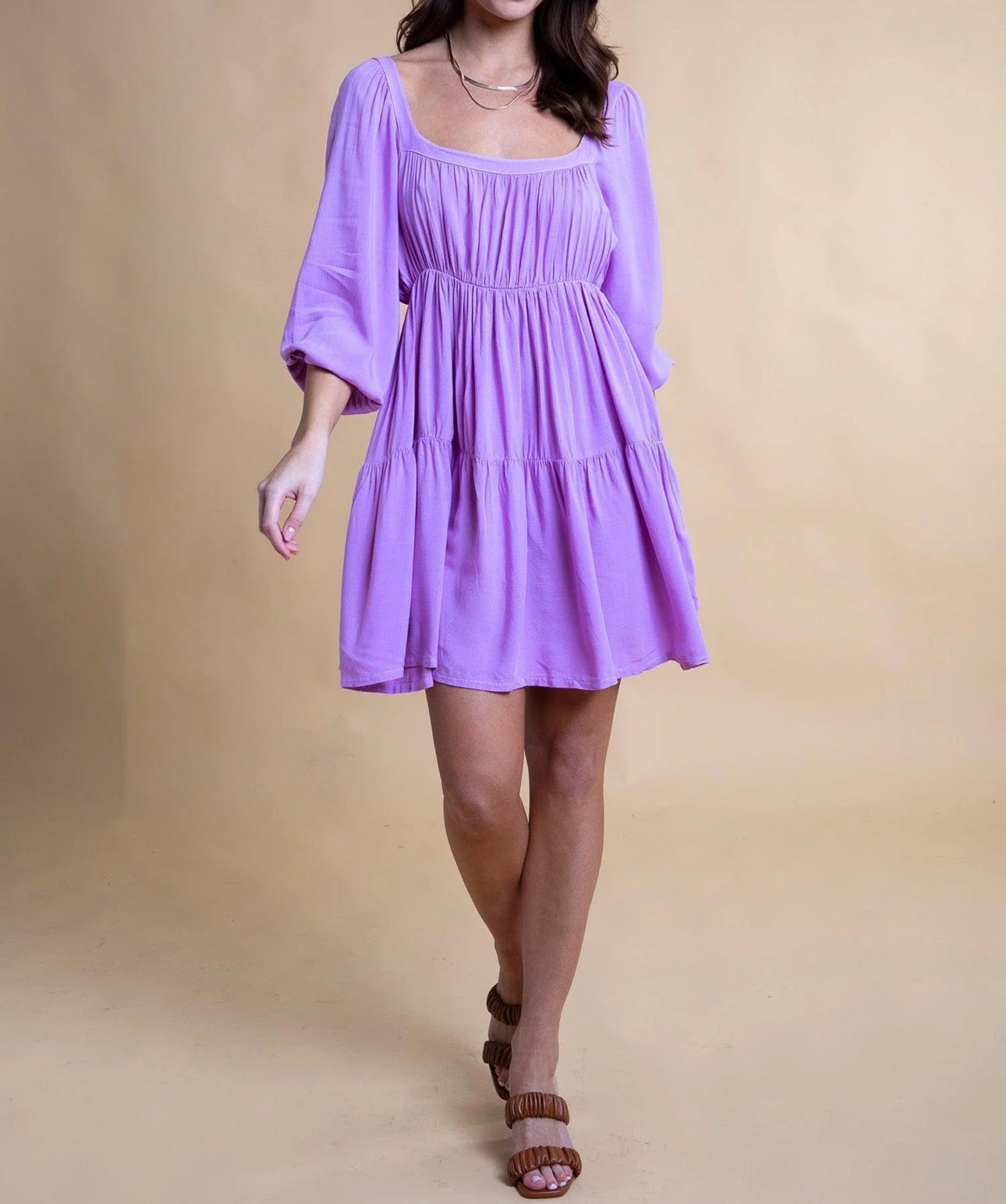 Yana K Seraphina Mini Dress - Lilac