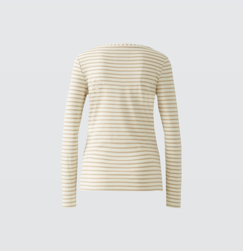 Oui Sumiko Shirt - Off White Camel