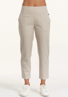 Thrive Société Quinn Rib Trim Trouser - Stone