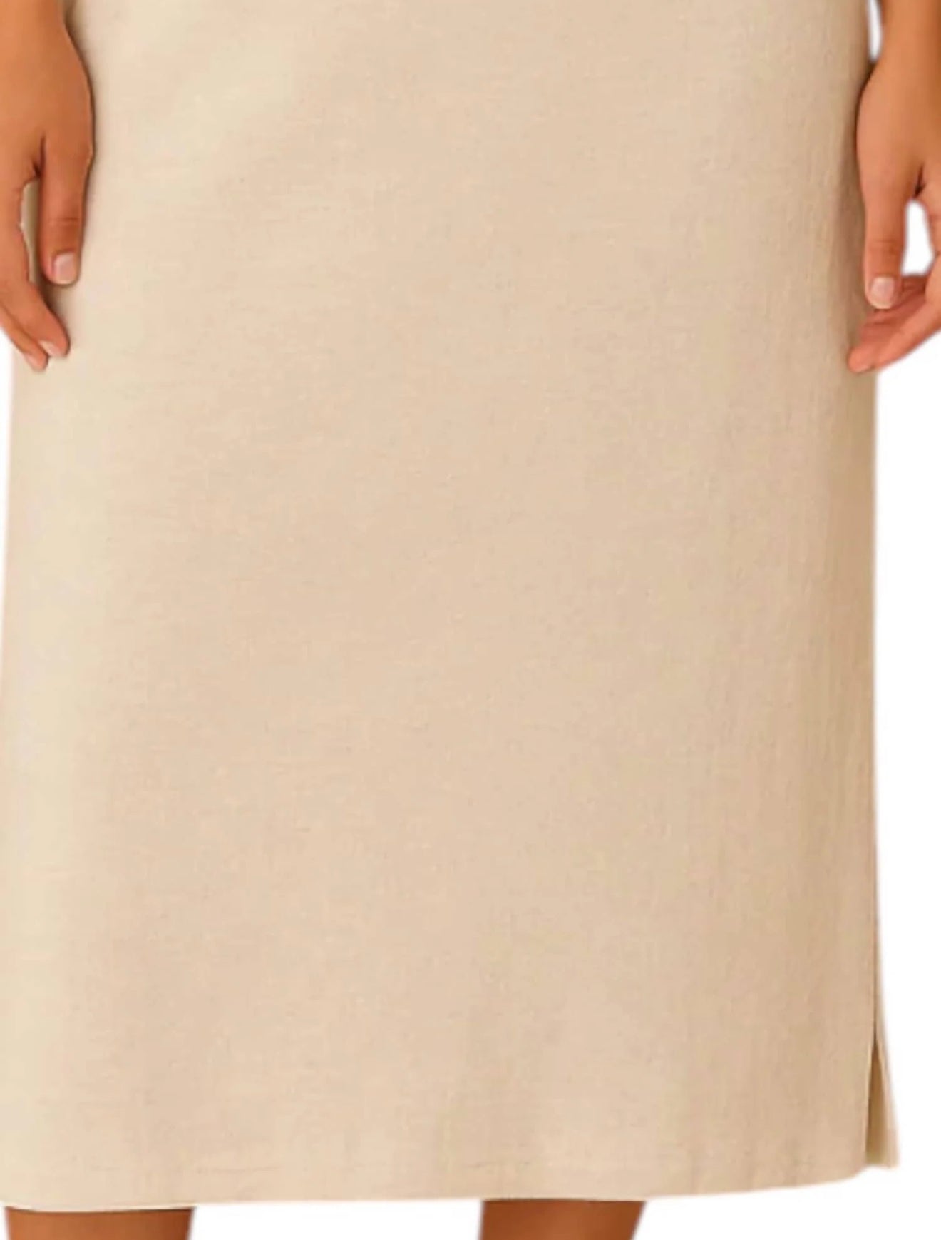 Sundry Sleeveless Midi Dress - Oyster