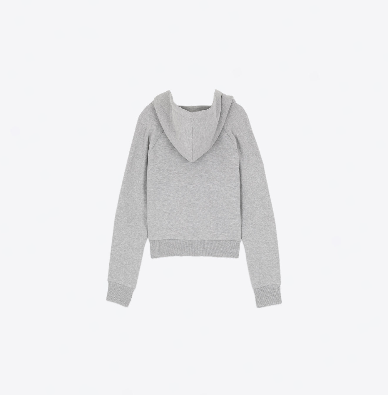 Ragdoll LA Cropped Hoodie W/Zip – Heather Grey