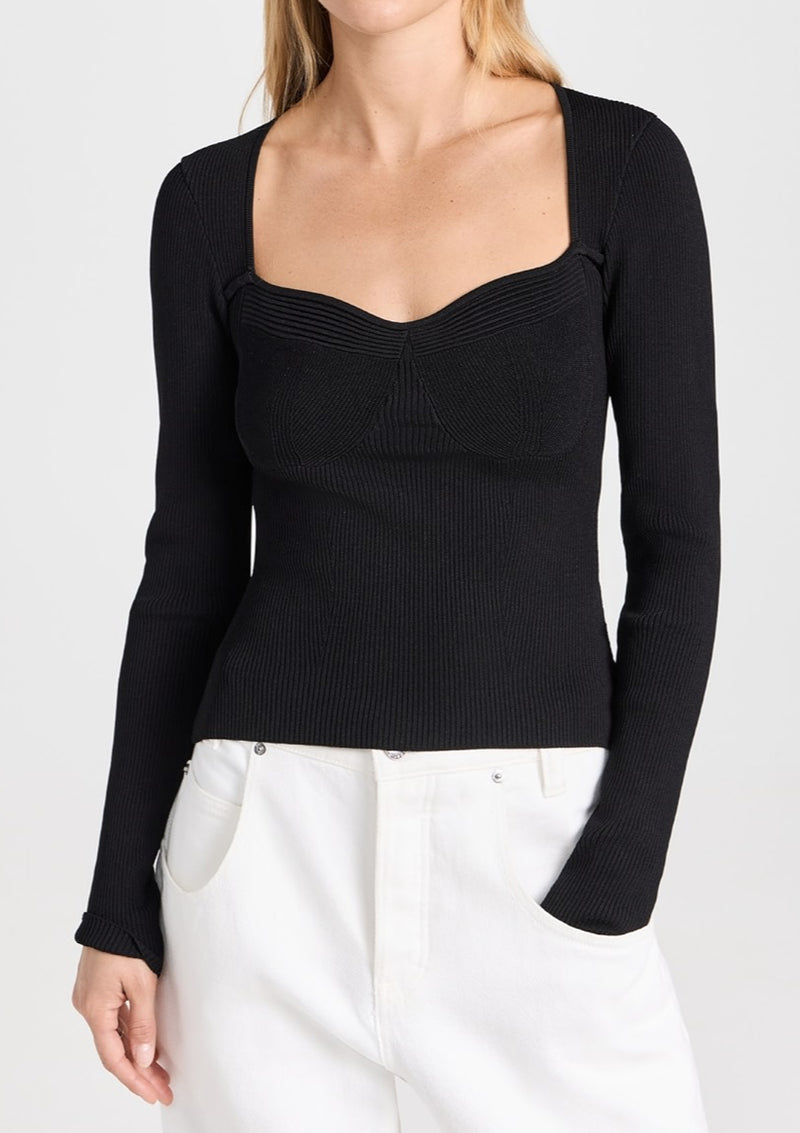 STAUD Silhouette Top - Black
