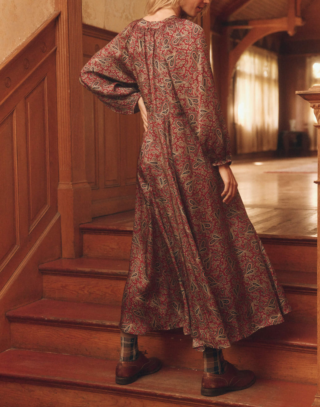 The Great. The Naples Dress - Festive Paisley