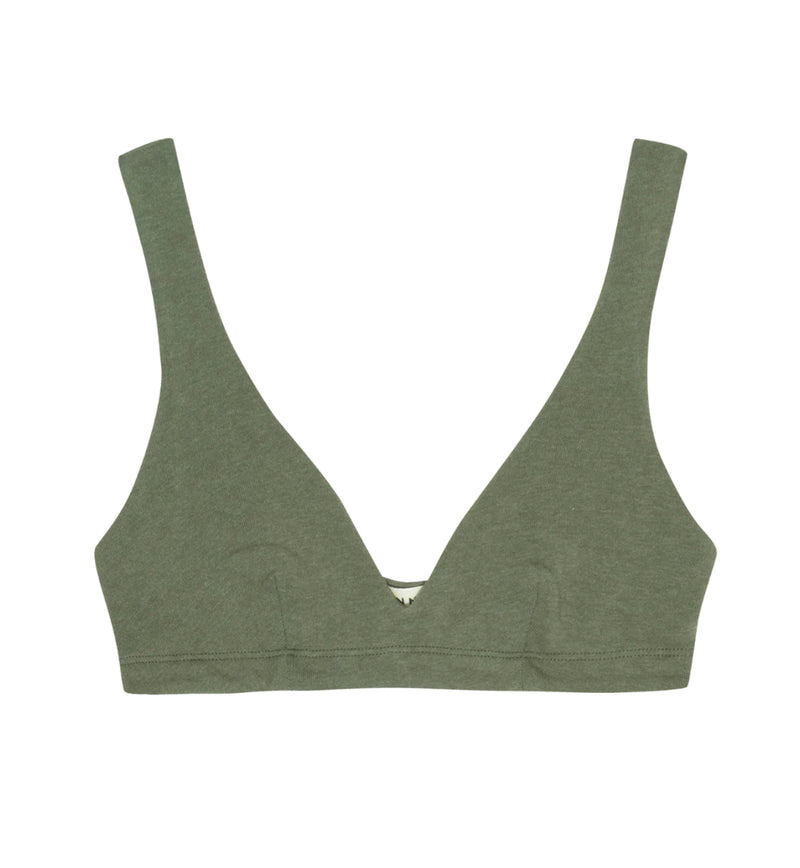 DONNI. Vintage Fleece Bralette - Sage