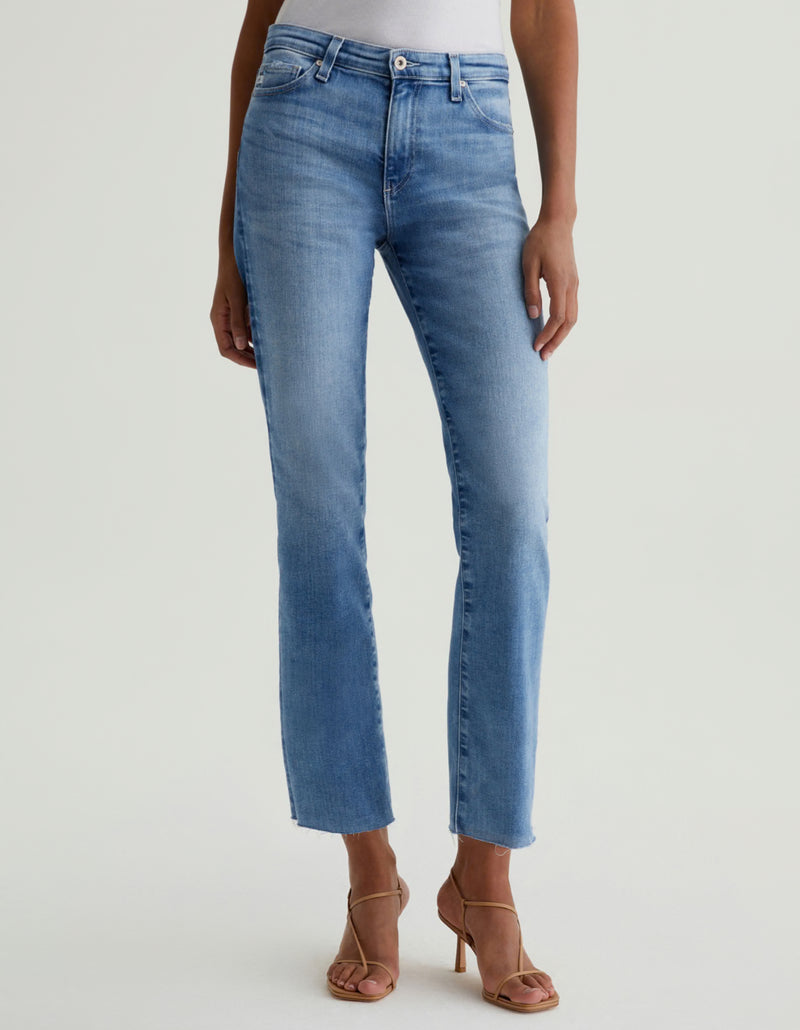 AG Jeans Mari Crop Mid-Rise Slim Straight - Central Coast