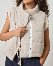 LILLA|P Striped Vest - Earth