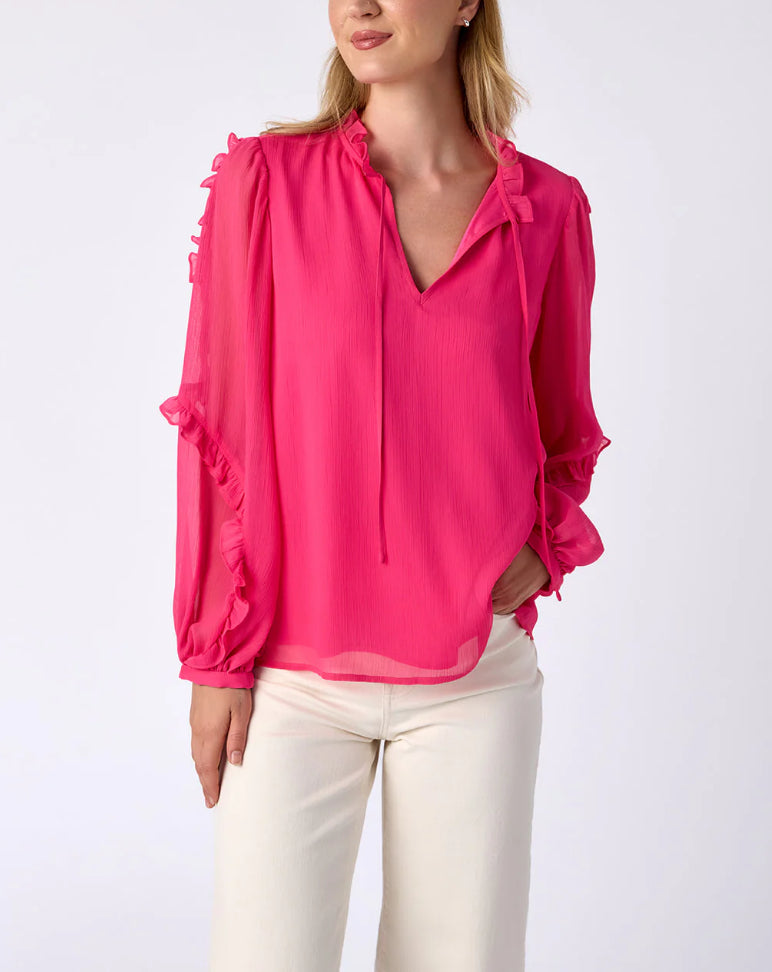 Crosby By Mollie Burch Ryland Blouse - Camellia