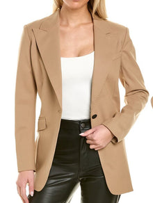 rag & bone Annie Wool Blend Blazer - Camel