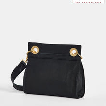 Hammitt TONY SML Leather Crossbody Bag - Black/Brushed Gold