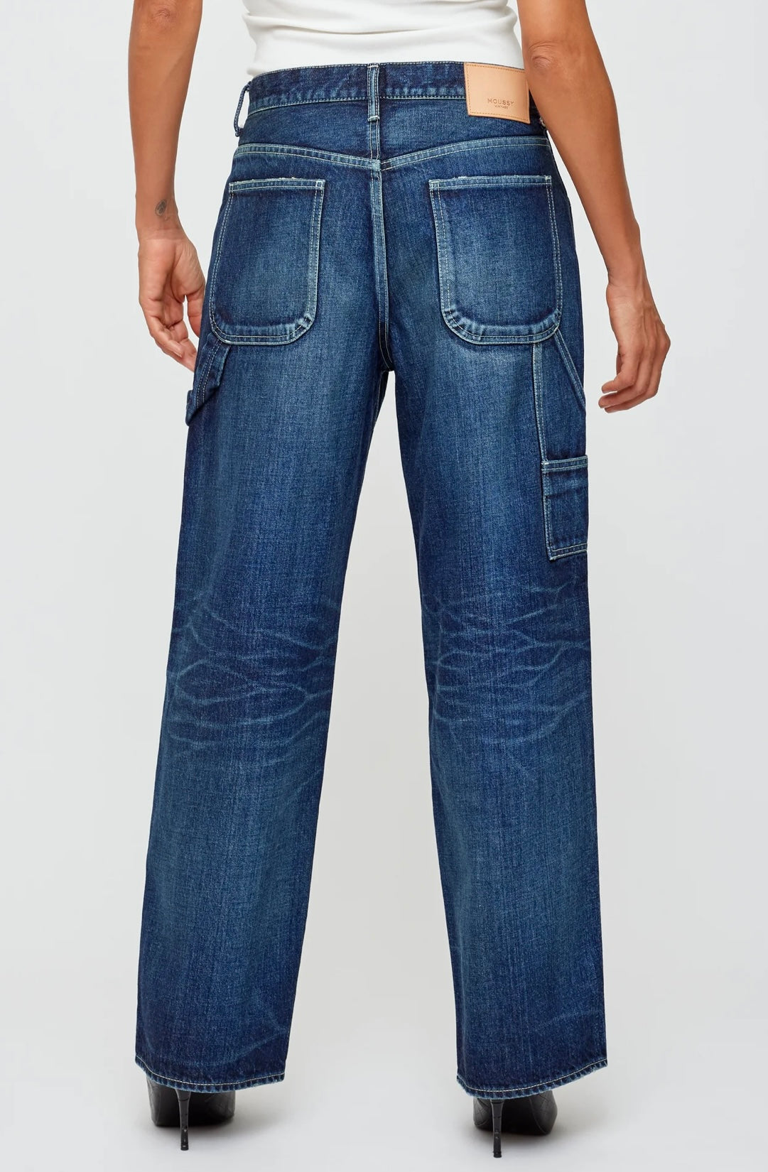 Moussy Vintage Barberville Painter Pants - 113 Dark Blue