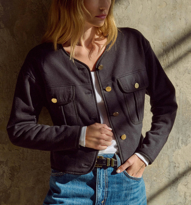 Nation Ltd Jordi Bomber - Jet Black