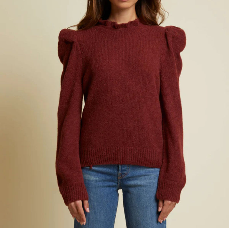 Nation Ltd Ysabella Sweater - Ruby