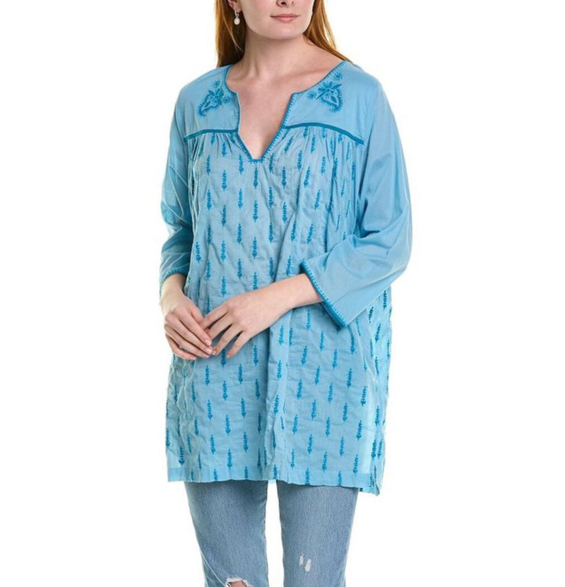 Pink Chicken Jade Tunic Coverup - Dusk Blue