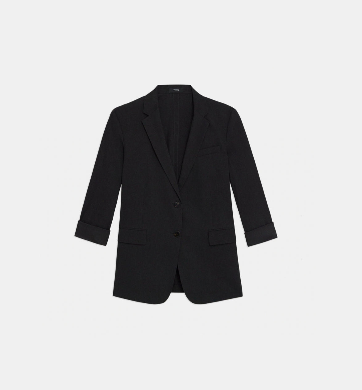 Theory Black Relaxed Blazer - Good Linen