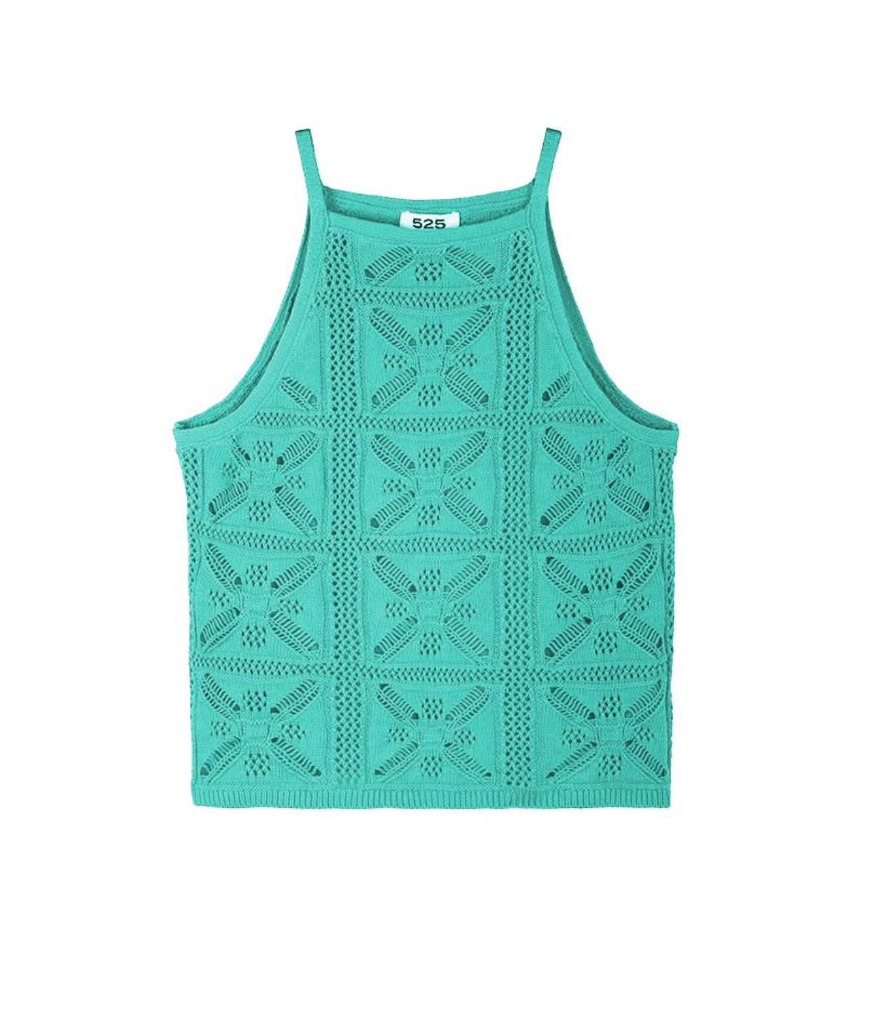 525 America Crotchet Halter Tank - Canyon