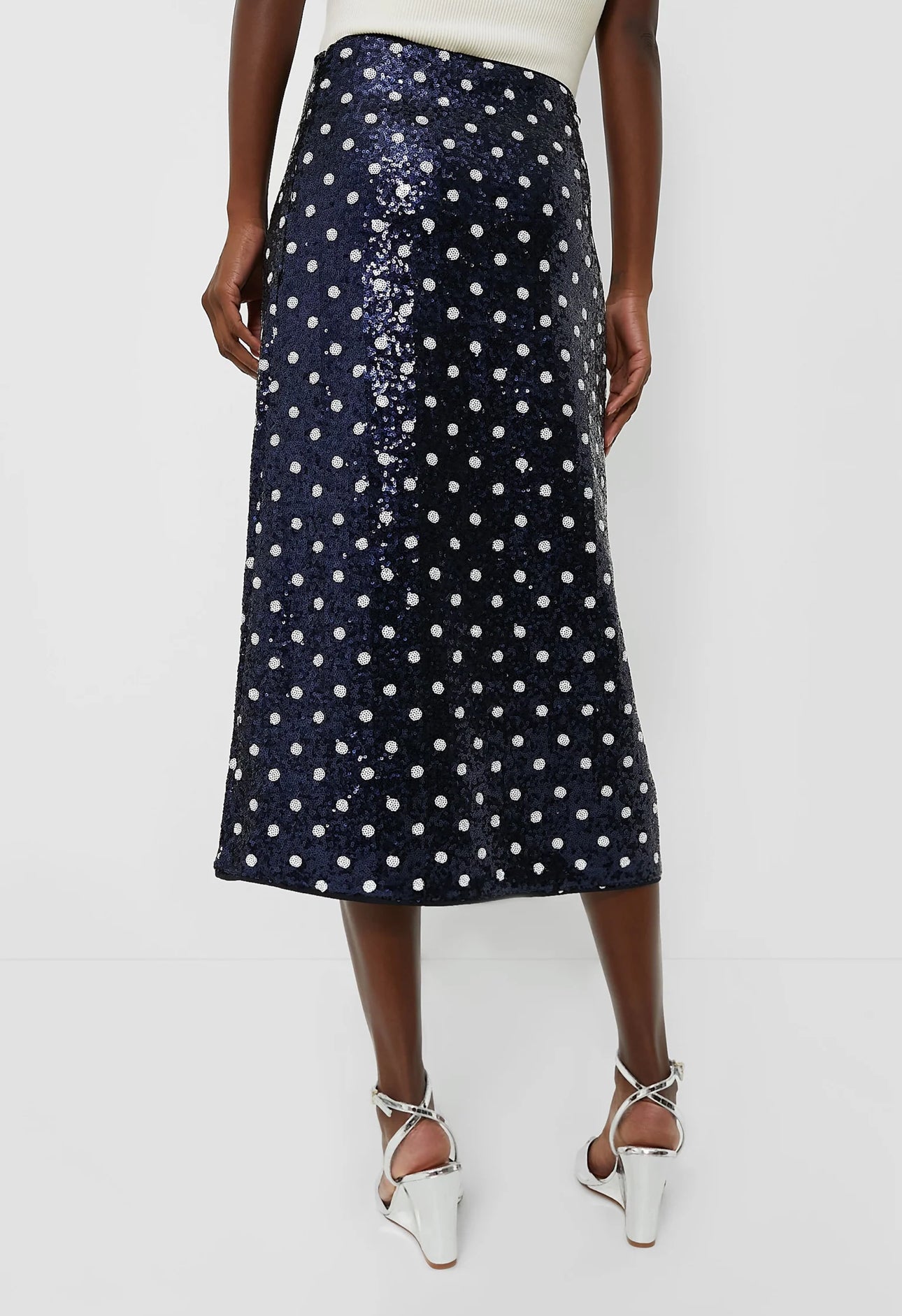 Baum und Pherdgarten Navy Dotted Sequence Jily Skirt