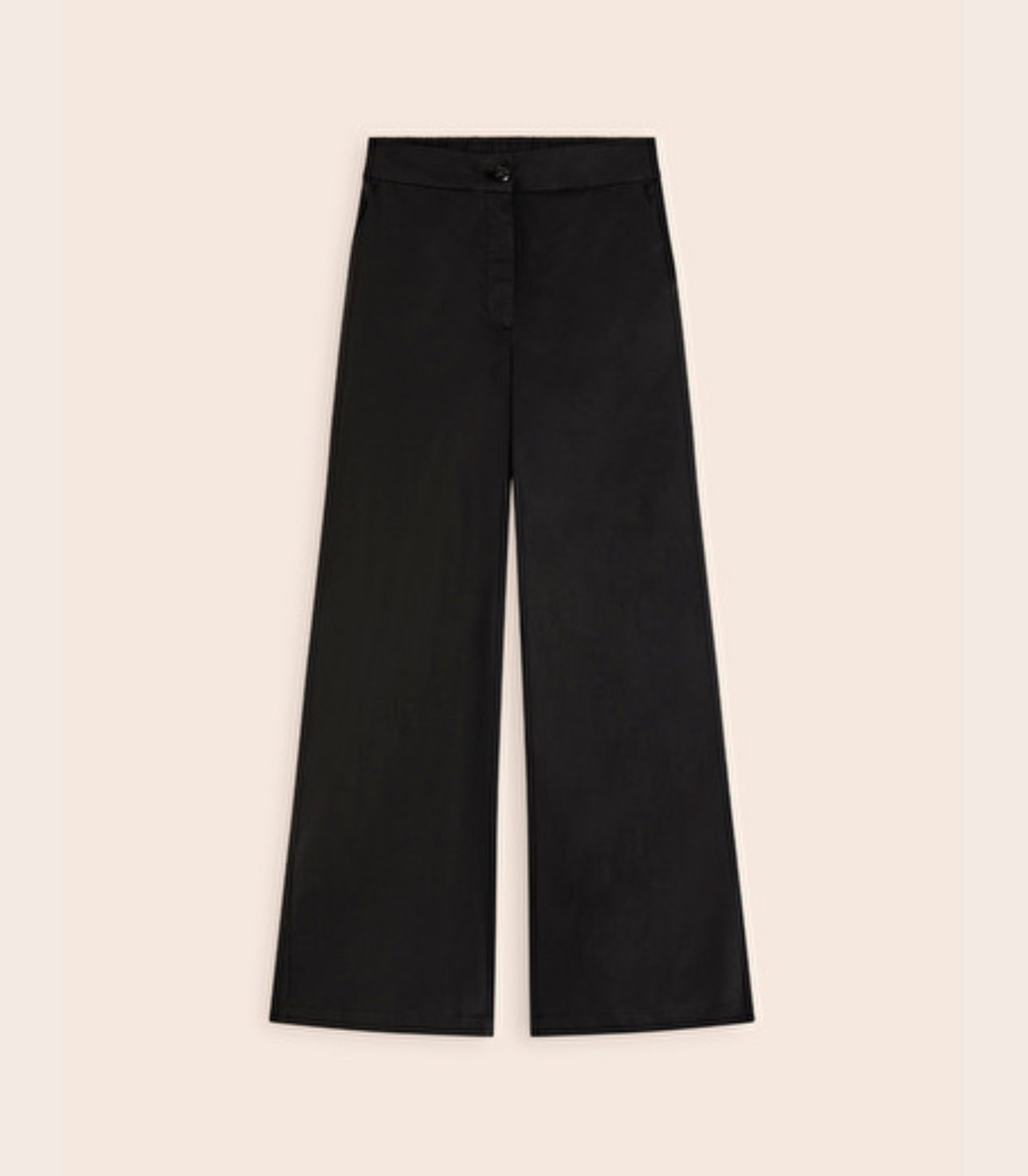 Suncoo Johan High Waist Wide-Leg Pants - Black