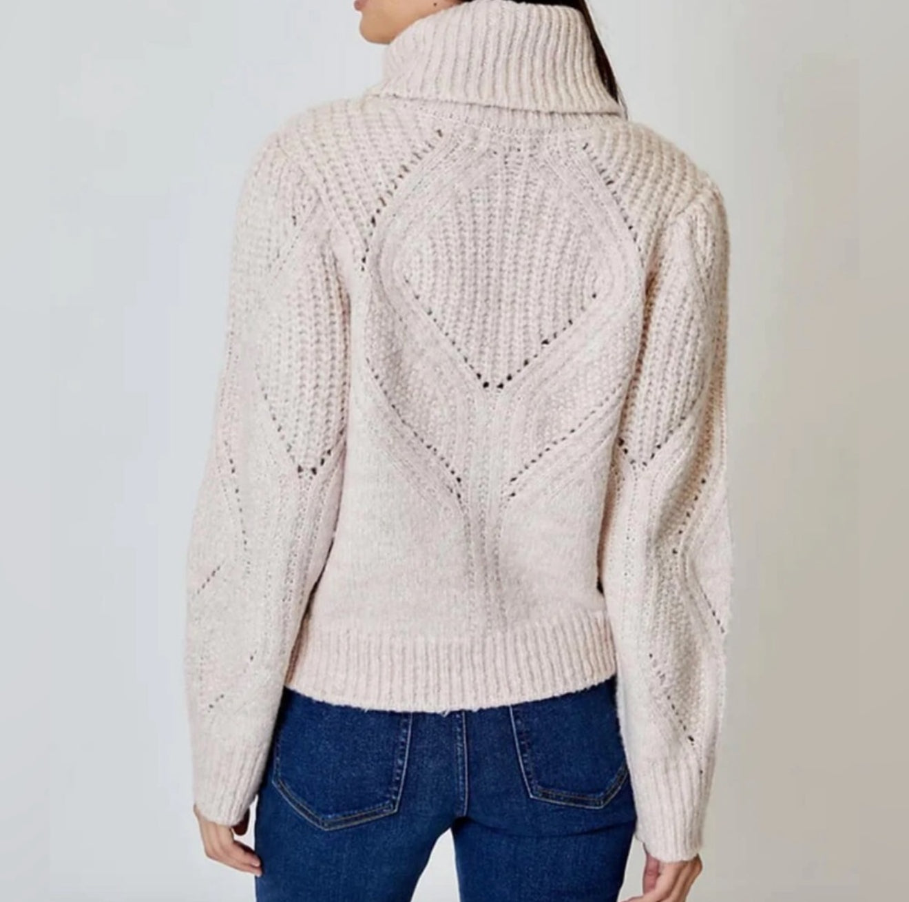 dh New York Marlee Dropstitch Sweater - Peony Marled