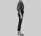 Citizens of Humanity Isola Cropped Boot - Black Corduroy