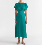 Saloni Bianca Dress - Mallard Green