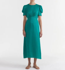 Saloni Bianca Dress - Mallard Green