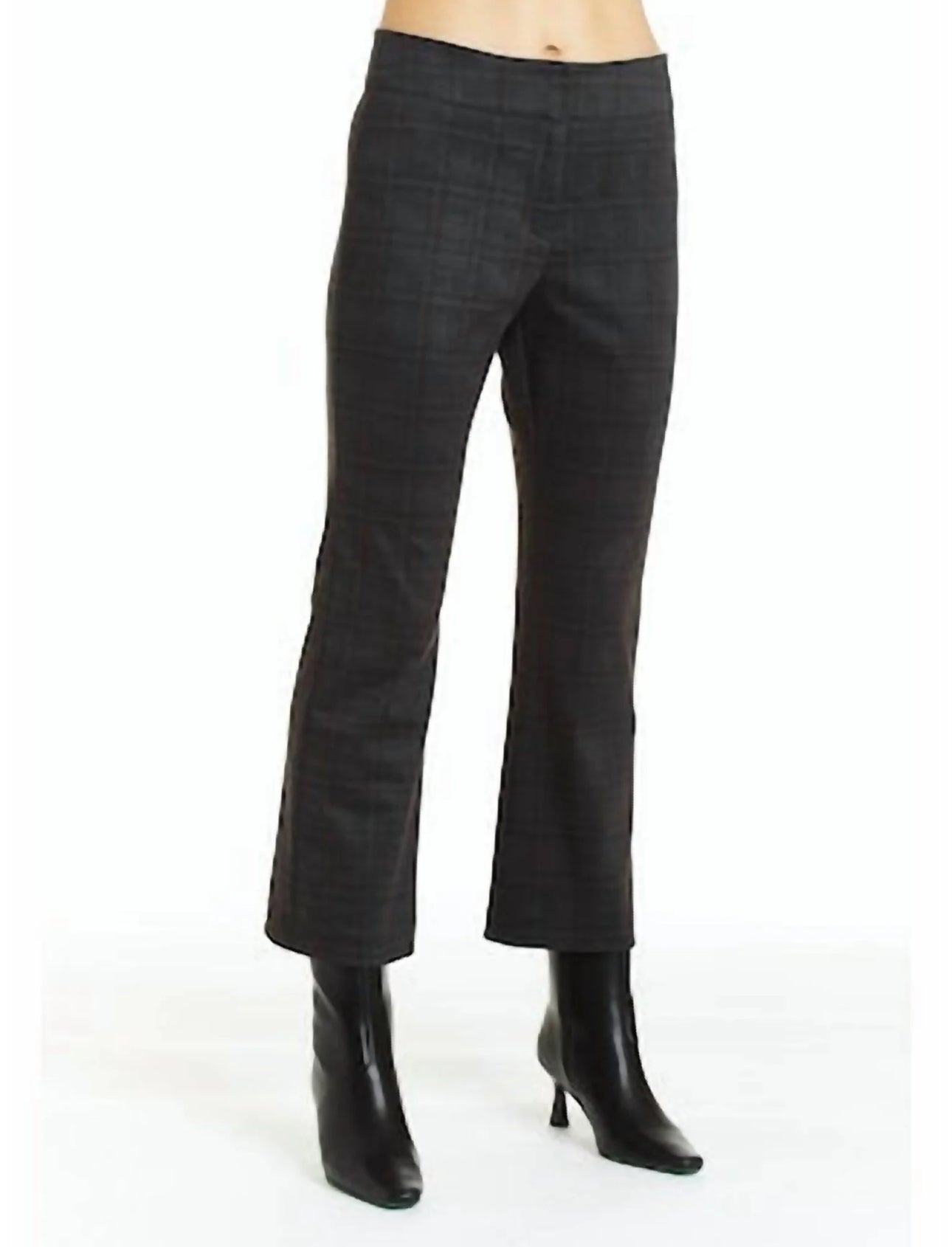 Drew Riley Plaid Pants - Charcoal