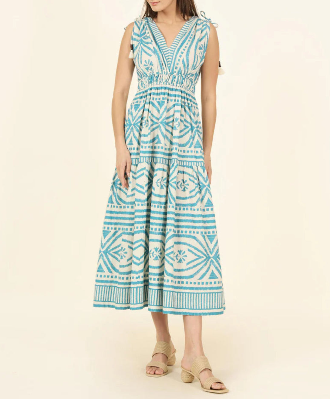 Omika Rosalita Midi Dress - Jolie Lagoon