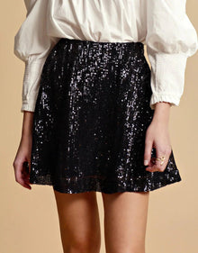 byTiMo Sequin Mini Skirt - Black