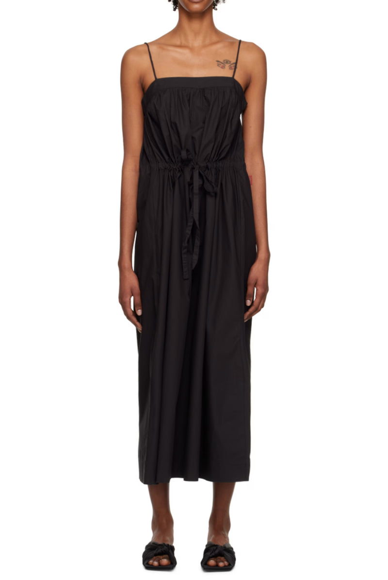 GANNI Black Strap Maxi Dress - Black