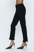 Pistola Lennon Frayed Crop - Blackbird