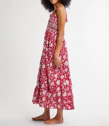 MILLE Garden Dress - Red Zinnia