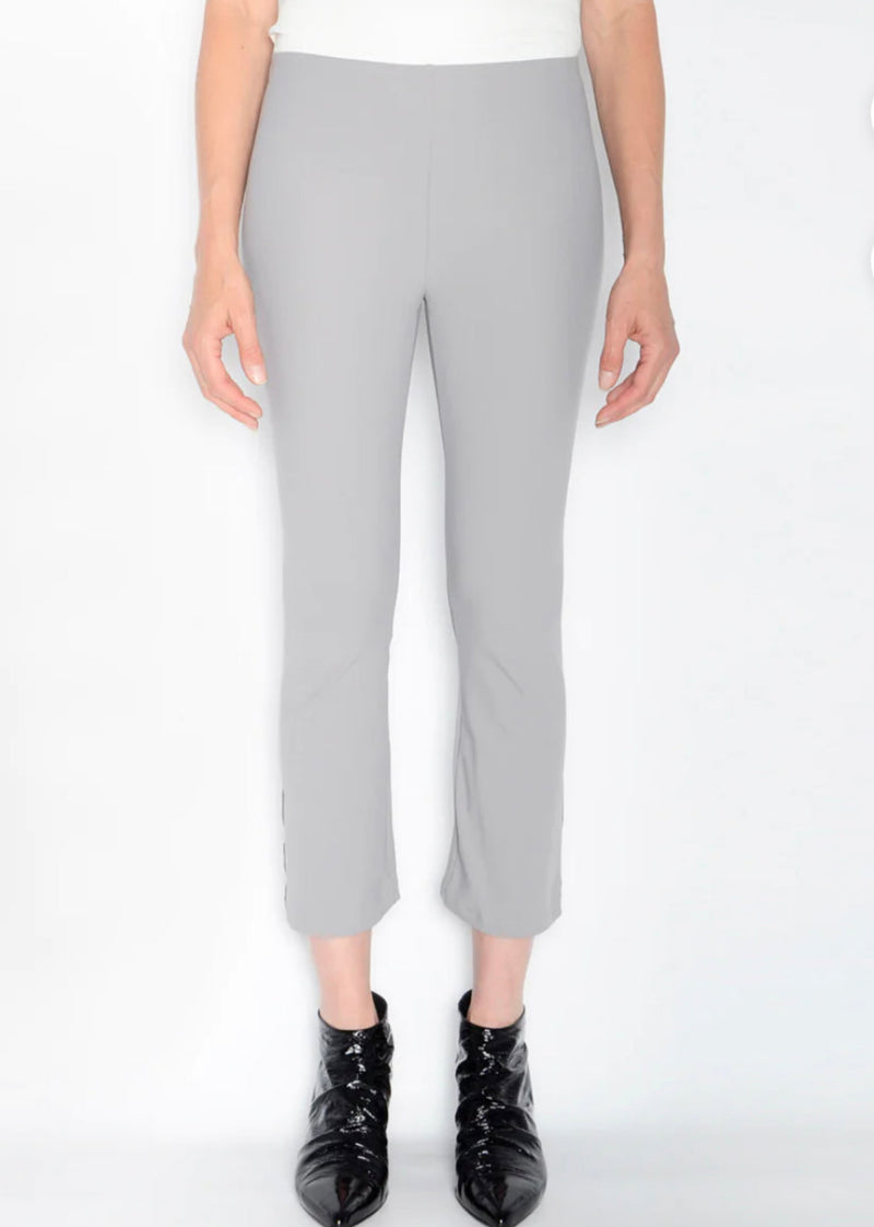 Elaine Kim Tech Stretch Cropped Flare Leggings - Mita - Grey