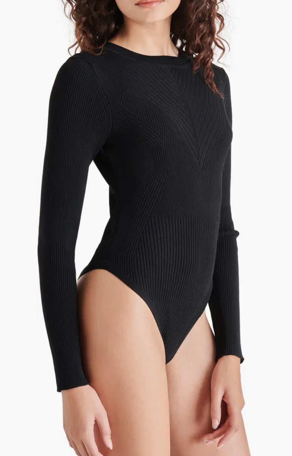 Steve Madden Xandra Rib Bodysuit - Black