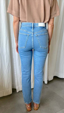 Re/Done 90s Ultra High Rise Ankle Crop - Blue Stone