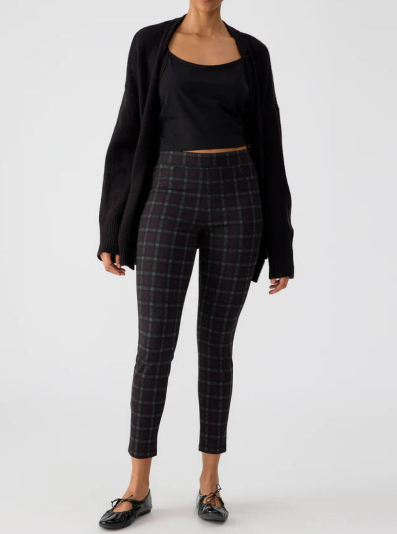 Sanctuary Runway Semi High Rise Legging - Sugar Plum Plaid