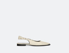 Frēda Salvador Kelly Sling back Point Flat - Macadamia Nappa