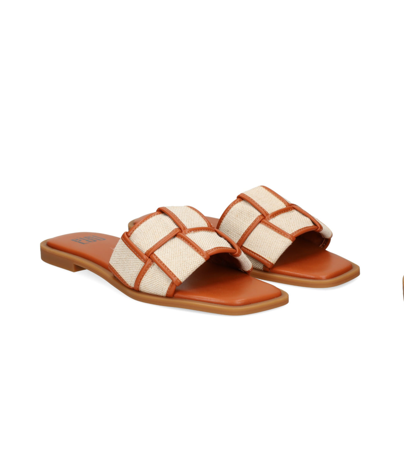 BiBi LOU Woven Slide - Brown